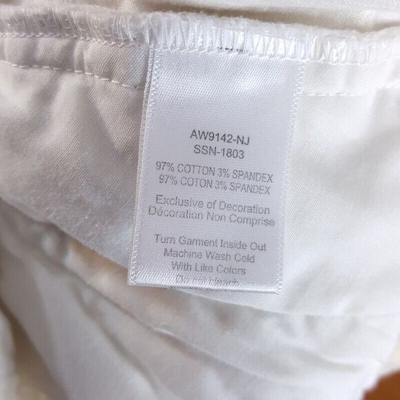 ATM Womens Pants Size 12 Ivory Slim Ankle Corduroy ANTHONY THOMAS MELILLO - Picture 11 of 12